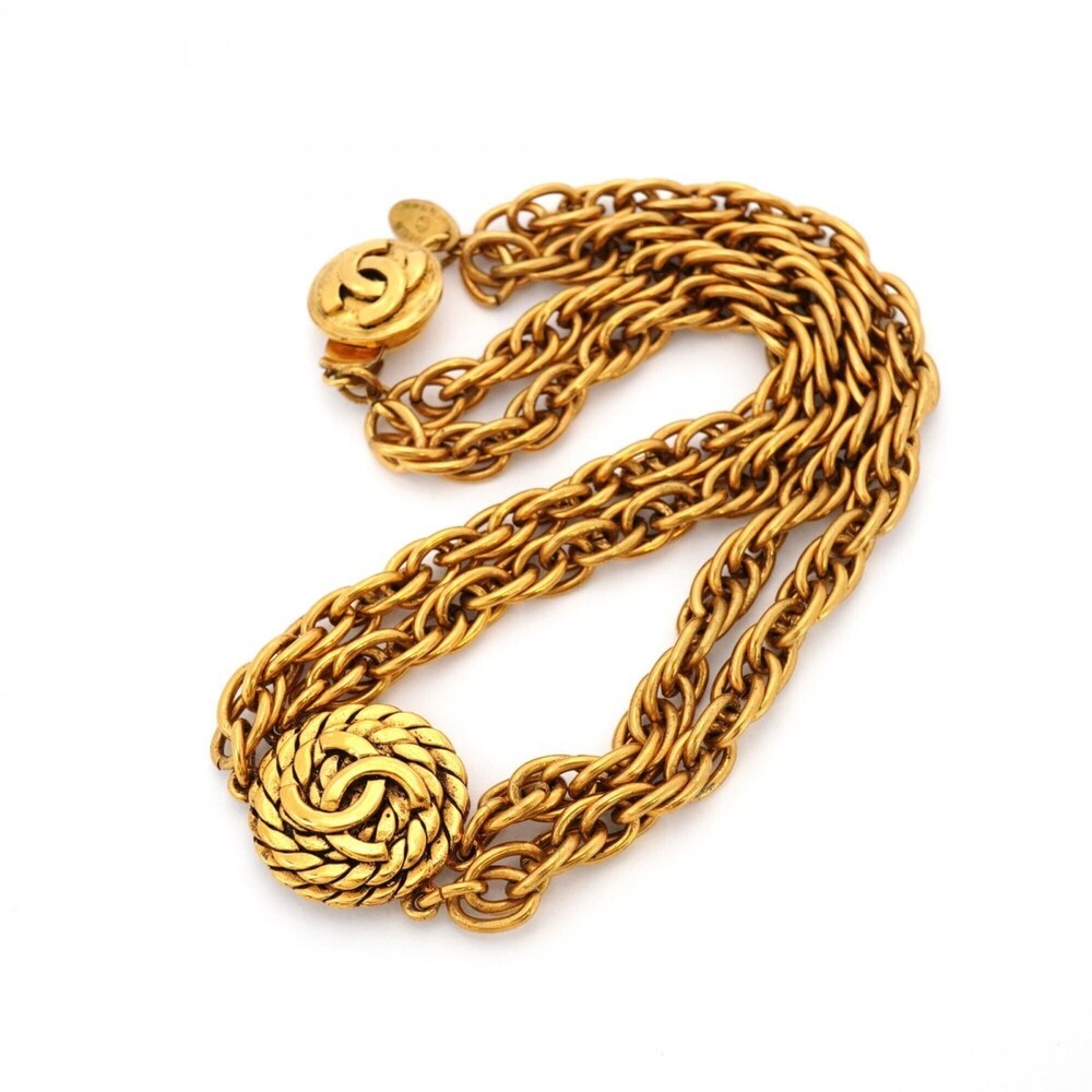 CHANEL Gold Logo Necklace - Picture 3 of 7